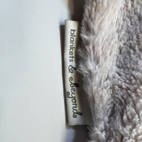 Blankets And Beyond Soft Grey White Bear Lovey Security Blanket Plush - Picture 4 of 8